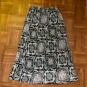 Pattern Midi Skirt